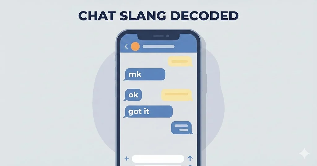 what do mk mean in text