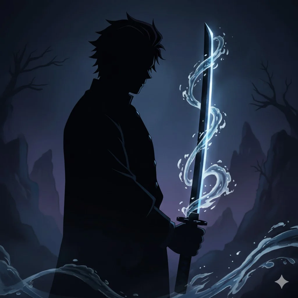 what does a black sword mean in demon slayer
