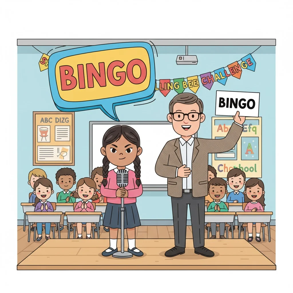 what does bingo mean in spelling bee