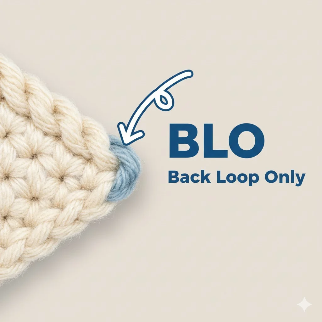 what does blo mean in crochet
