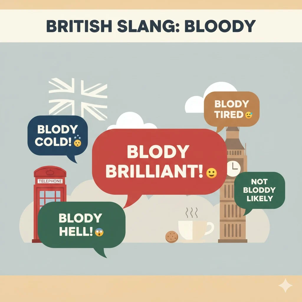 what does bloody mean in england