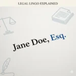 what does esq mean in law
