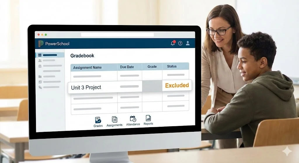 what does excluded mean in powerschool