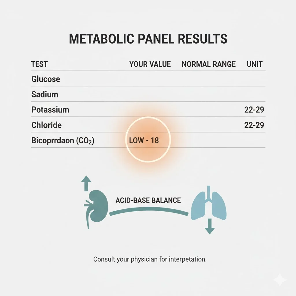 what does low co2 mean in a blood test
