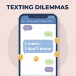 what does - mean in texting