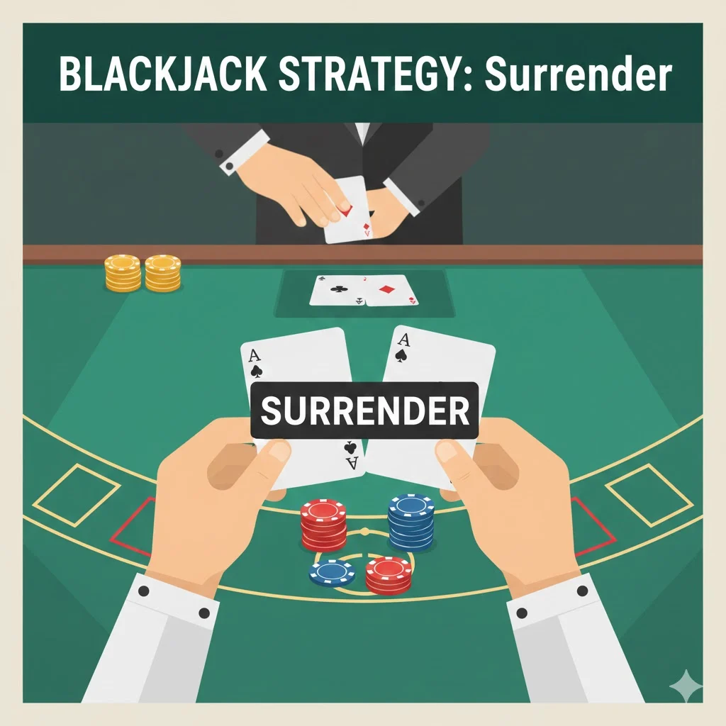 what does surrender mean in blackjack