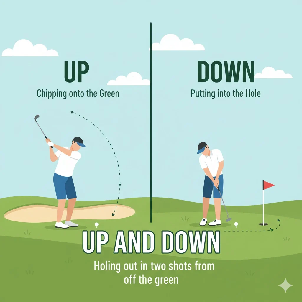 what does up and down mean in golf