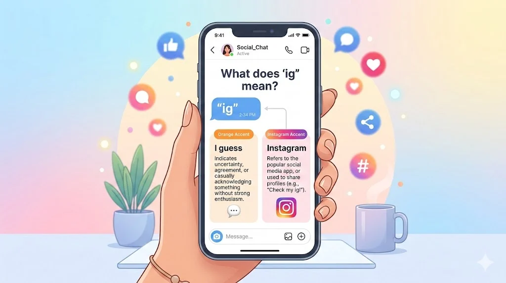 ig meaning in text