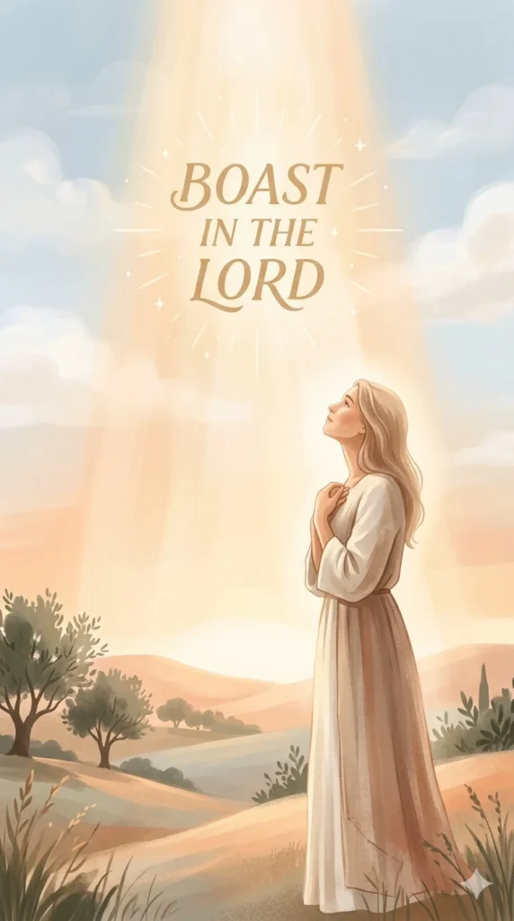 what does boast mean in the bible