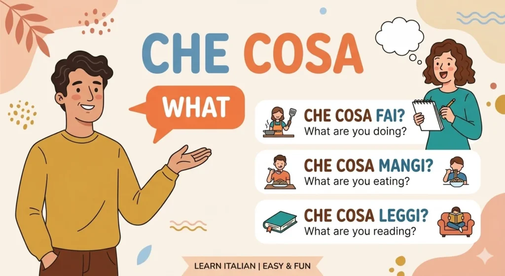 what does che cosa mean in italian