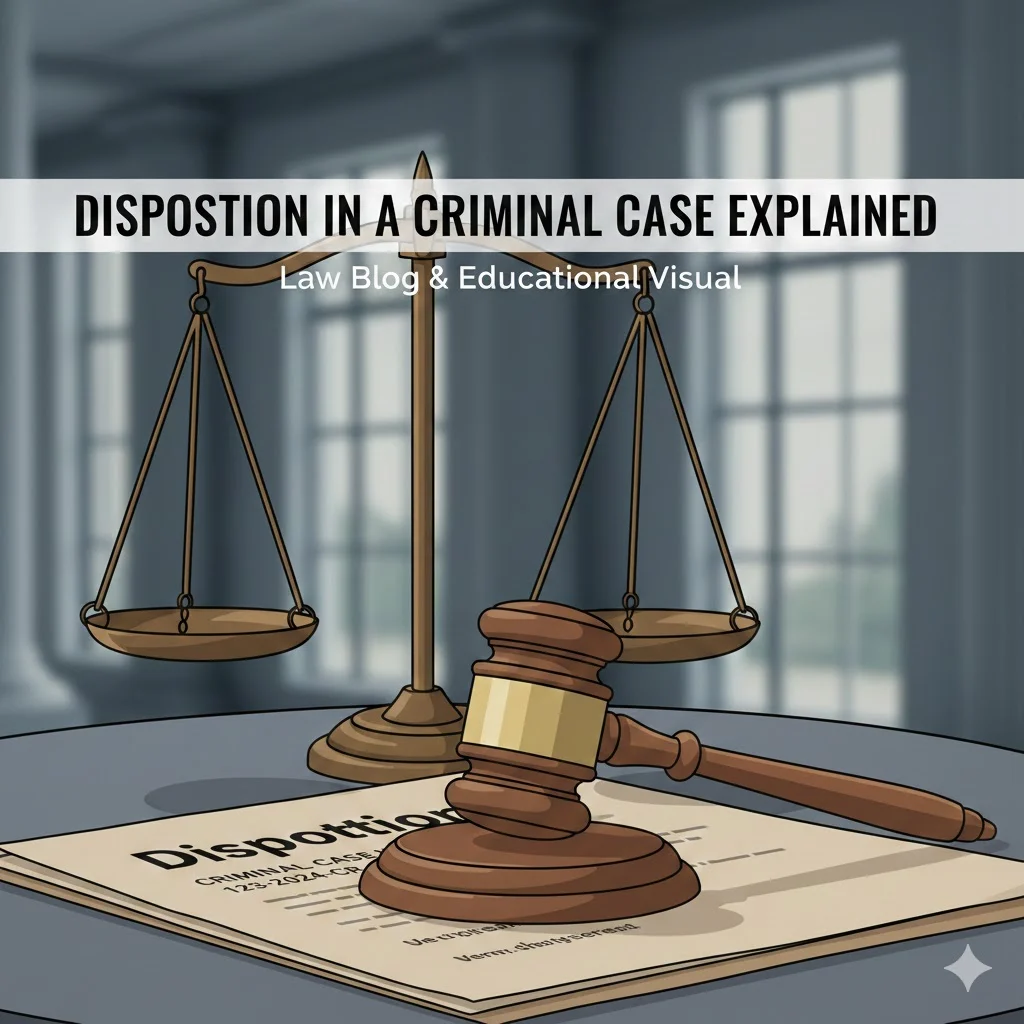 what does disposition mean in a criminal case