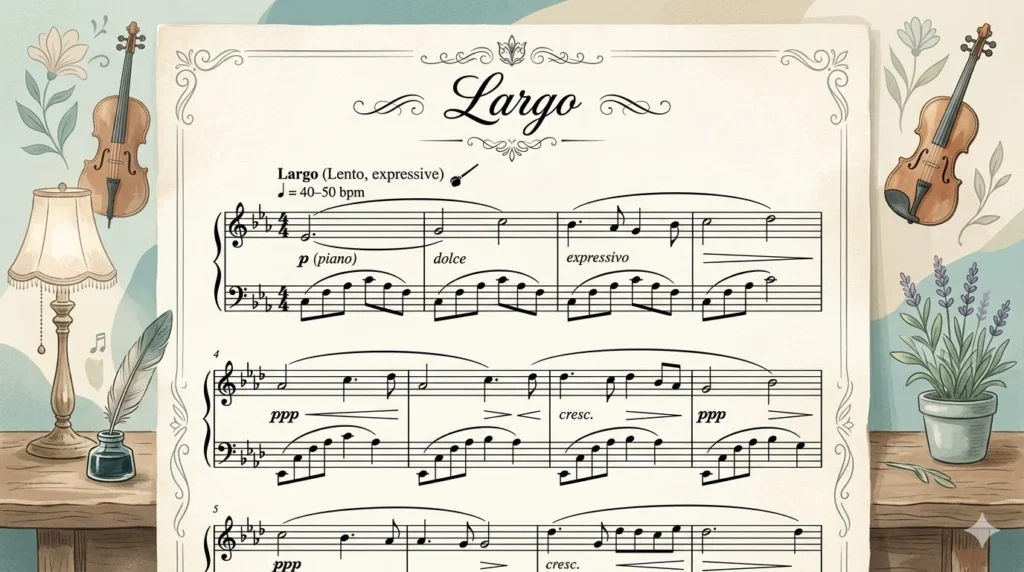 what does largo mean in music