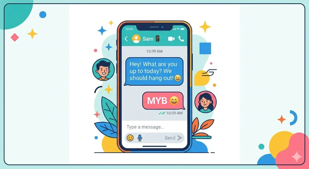 what does myb mean in text
