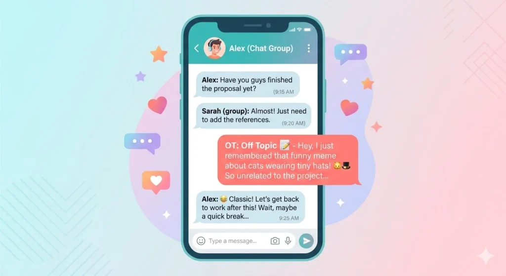 what does ot mean in texting