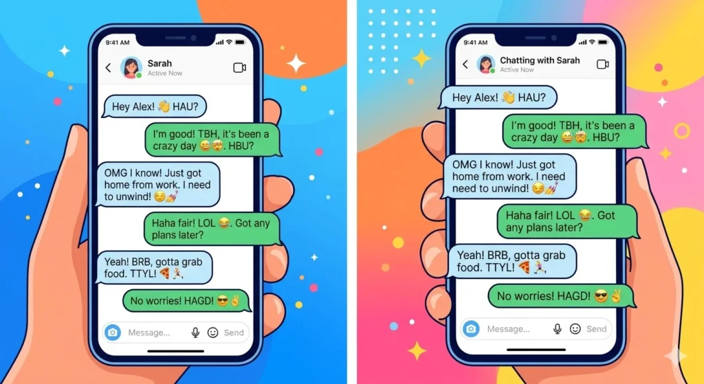what does this mean in texting