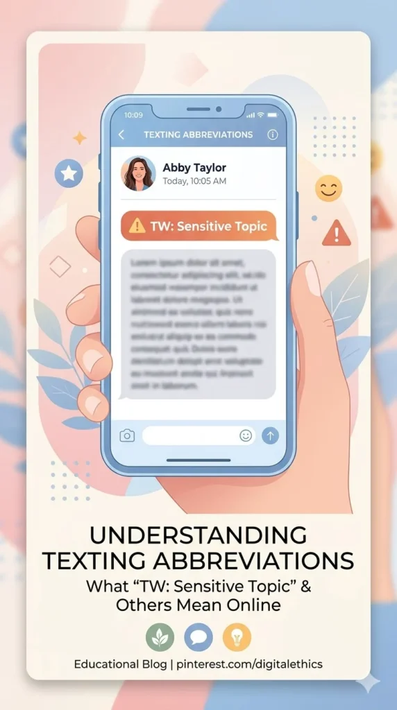 what does tw mean in text