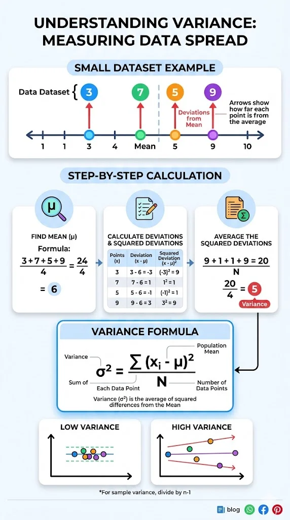 what does variance mean in statistics