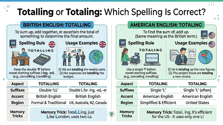 totalling or totaling